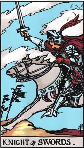 Knight of Swords Tarot Card