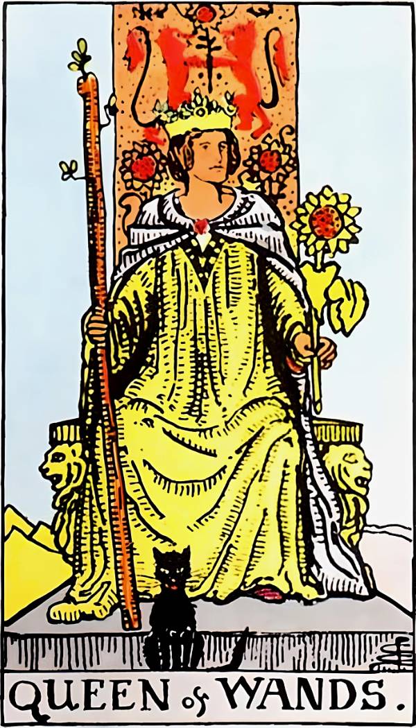 Queen of Wands Tarot Card